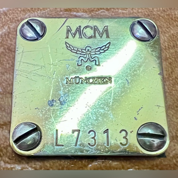 MCM - Visetos Barrel Bag - Cognac - Beautiful Inside & Out! Vintage! - Picture 7 of 10